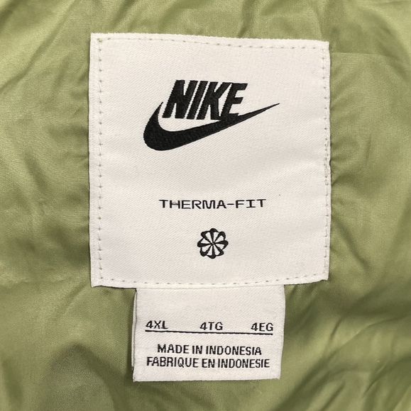 Men’s Nike Storm Fit Alligator Green Puffer Jacket Coat Size 4XL ( DR9605-010 ) - Picture 4 of 9